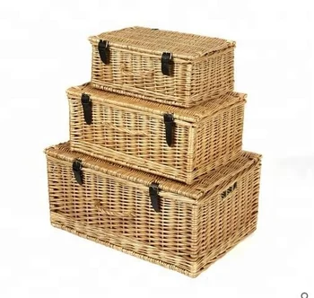 natural willow gift hamper basket, empty wicker gift basket