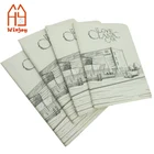 A6 size low price sewing binding custom mini notebook school note book