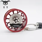 Fashion wheel hub keychain with logo for wholesale