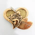 Heart shape souvenirs custom resin fridge magnet