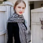 Scarf Long Lace Lace Scarf Manufacturers Scarf Hijab Jacquard Long Muslim Lace Scarf Cotton Linen Hijab Women Scarf Shawl