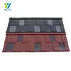 Colourful coated stone shingle roofing tile
