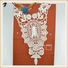 popular hand embroidery designs neck for ladies suit design China supplier