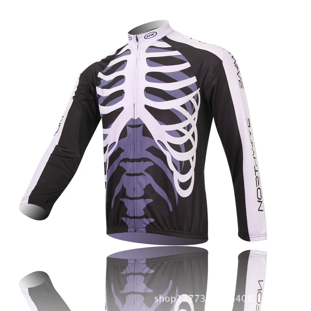 Team Cycling Jersey Long Sleeve Bicycle Clothing Winter Thermal Bike Team Clothing Bicycle Jersey Top Bicycle Shirt Warme Men