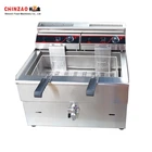 High Quality Commercial Table Top Gas Type 2800Pa Fryers For Sale