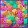 Top Sale 10mm Mixed Color Crown Shape Big Hole Jewelry Charms Plastic Loose Beads