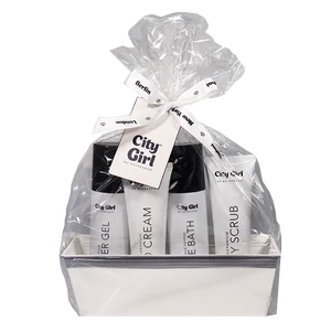 concise city girl vanilla bath gift set in tin box