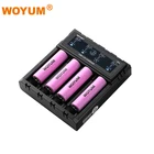 woyum zk4 sell online intelligent high power smart dc dc four-slot 5v usb 18650 lithium liion battery charger