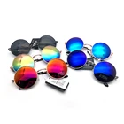 DLL032 Retro Style Sun Glasses Metal Round Fashion Sunglasses