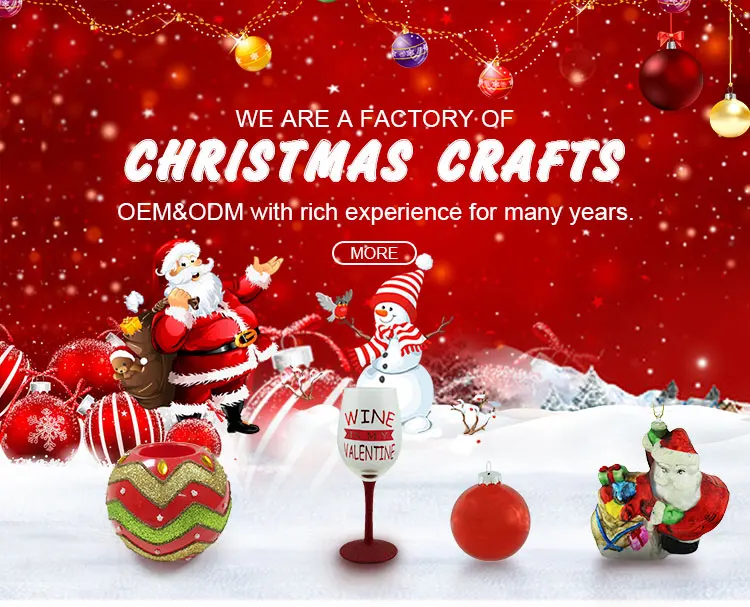christmas decoration supplies    material glass,eco-friendly
