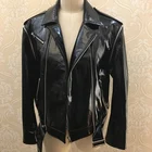 ZIXI Leather Jacket manufacturers plus size Moto Casual used biker genuine leather jacket womens