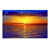 Wrapped HD Beach Sunset Ocean Waves Canvas Prints Wall Art Painting Large