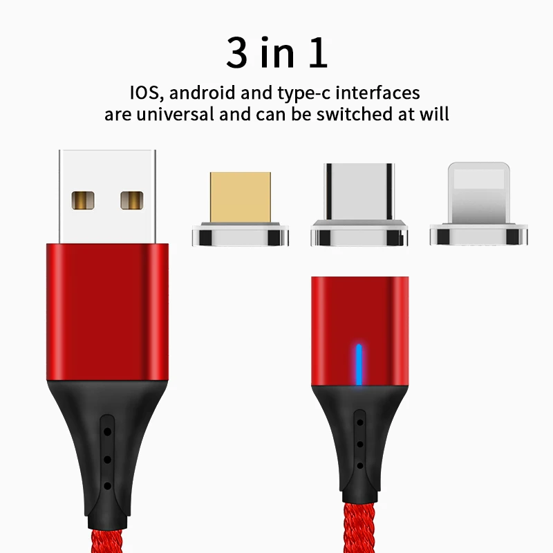 2019 newest wholesale usb cable cell phone accessories micro cable magnetic on stock fast charging micro/ios/usb c data cables - ANKUX.COM