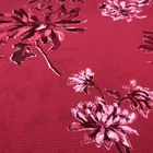 polyester elastane fabric flower print bubble crepe woven bandage dress fabric
