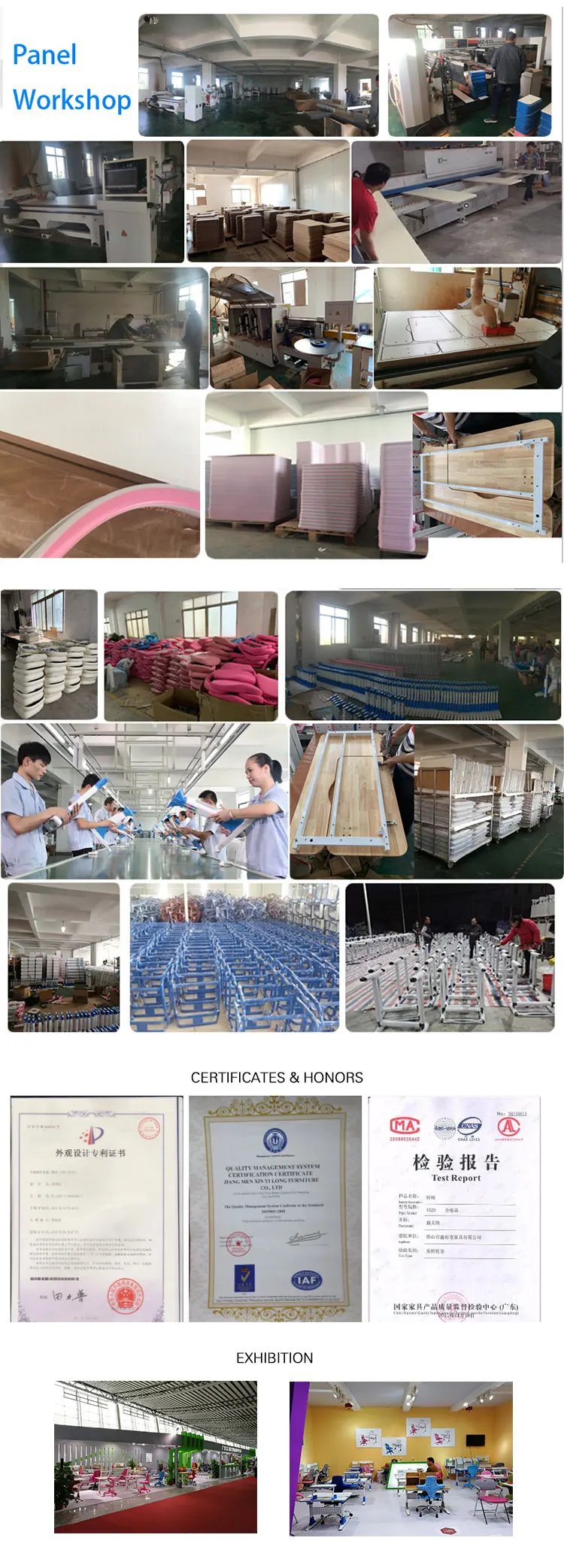 Ergonomic adjustable learning desk  workstation at home with Height Ajustable kids study table