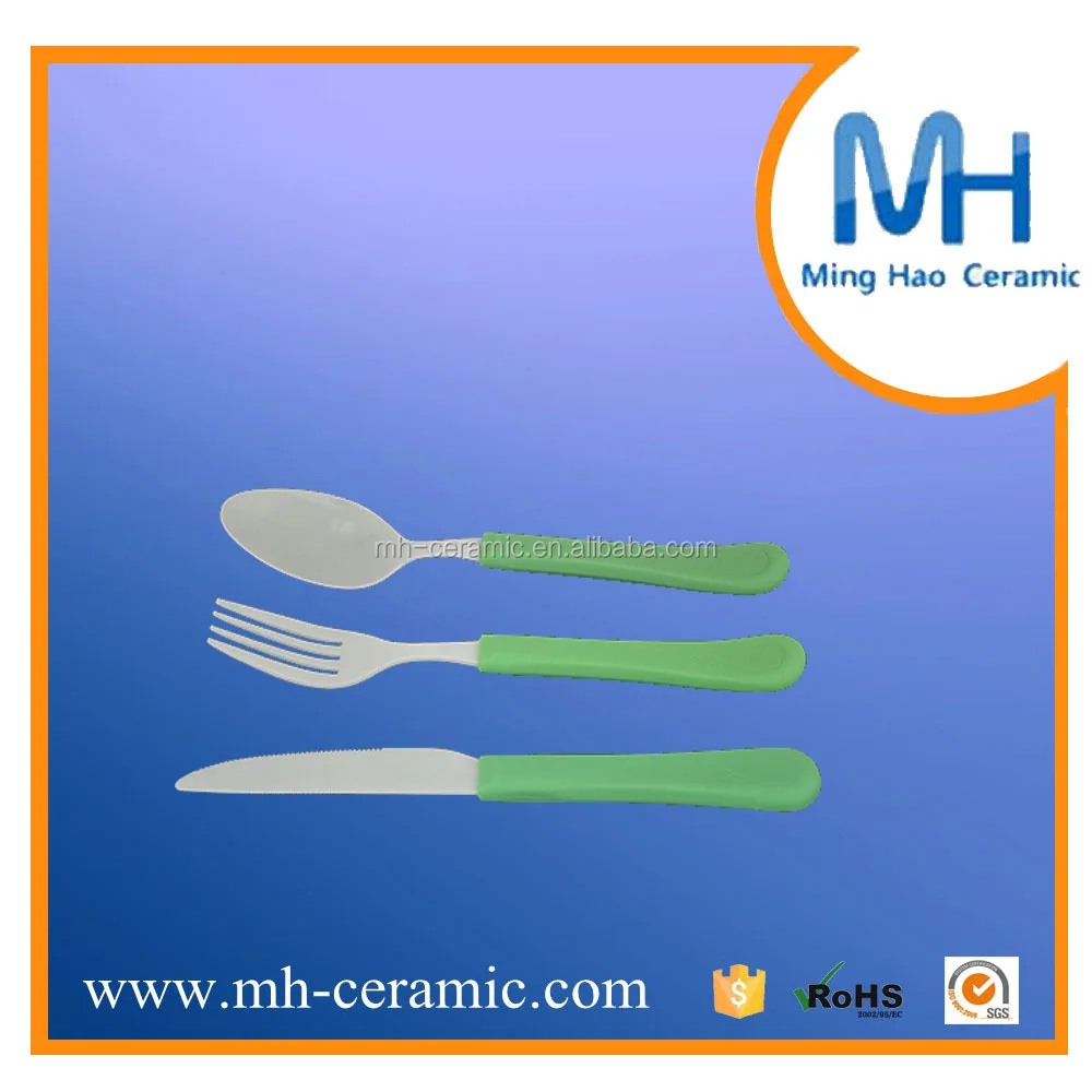 colorful spoon fork  colored ceramic knife set