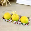 Orange fruit shape candle for Home Decoration and gift