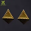 2018 Jewellery wholesale customized fashion gold triangle earrings
