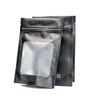 Clear plastic ziplock standup pouch aluminum foil vacuum metalized bag for facial mask coffee and nuts