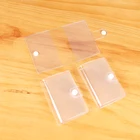 Best selling clear plastic pvc business 2 pocket wallet id card holders