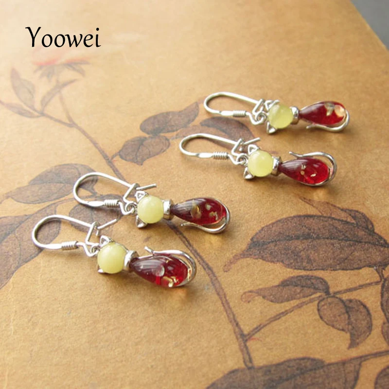 cat amber earrings (5)