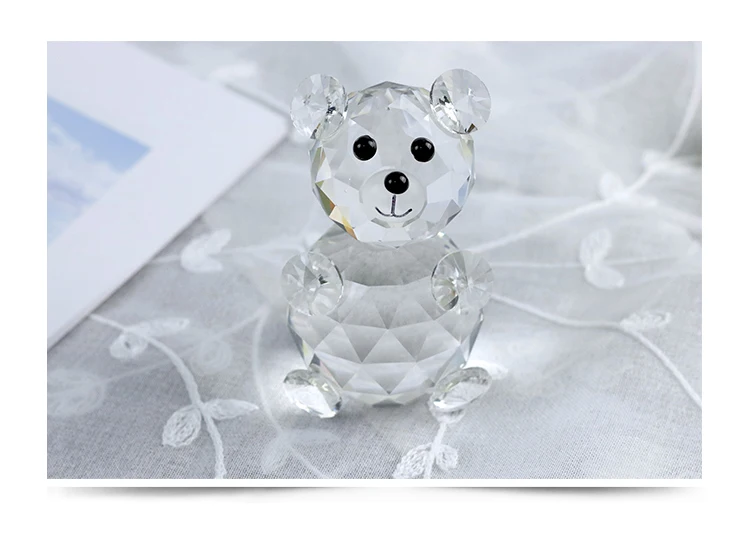 little bear animal furnishing articles crystal carving