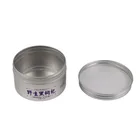 Custom printing empty round metal tin can tea can with lid