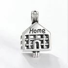 S925 sterling silver wish bulk pearl oysters charm cage pendant wholesale