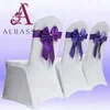 The chair cover Band Leather Bow Wedding Chair Sash