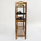 Practical storage five-layer storage shoe rack Modern minimalist bamboo shoe rack
