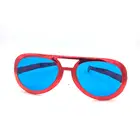 YIWU AILANG quality cheap party decoration festival red frame blue lenses funny glasses