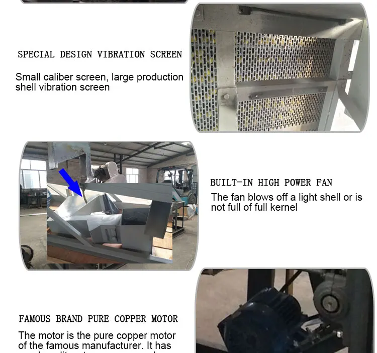 pine nuts crushing cracking shelling machine pistachio shelling machine details