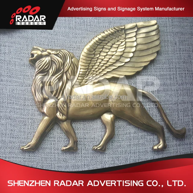 Decorative Wholesale Custom Design Vintage Embossed Logo Tin Metal Sign