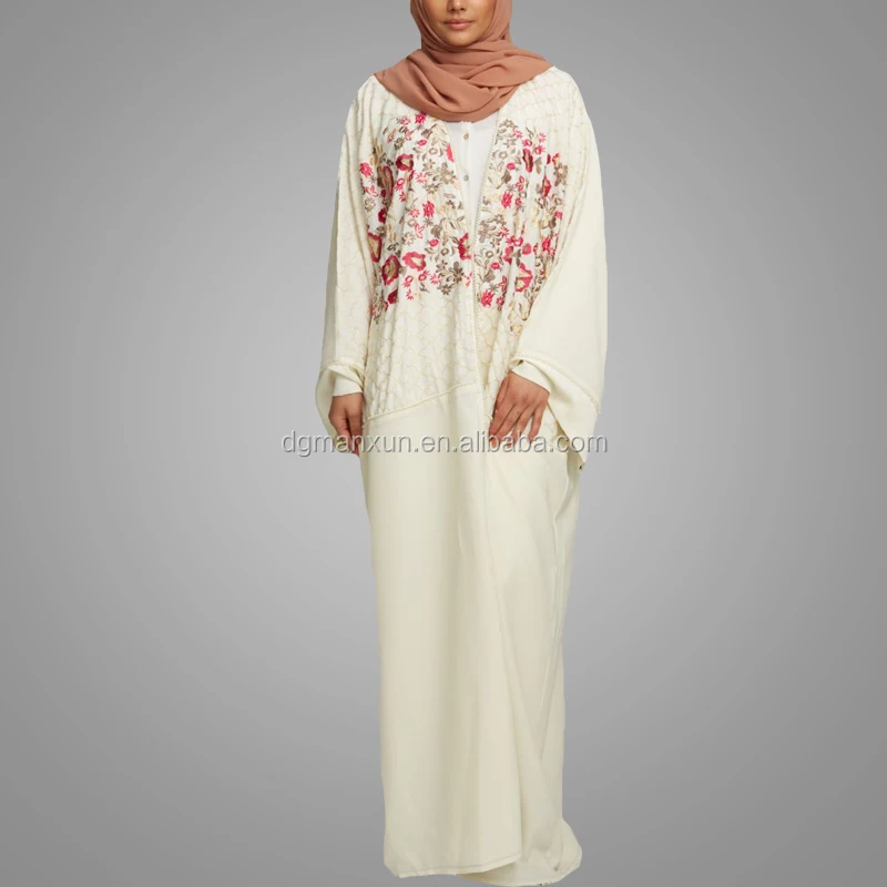 2017 Embroidered muslim women long coats OEM Service muslim ladies abayas islamic clothing1.jpg