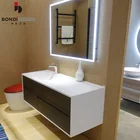 White Wooden Corner Bathroom Storage Furniture Vanity Unit,White Bath Vanity Unit With Drawers