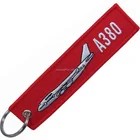 AIRBUS A380 embroidery key chain/keychain/keyring/key tag/key holder