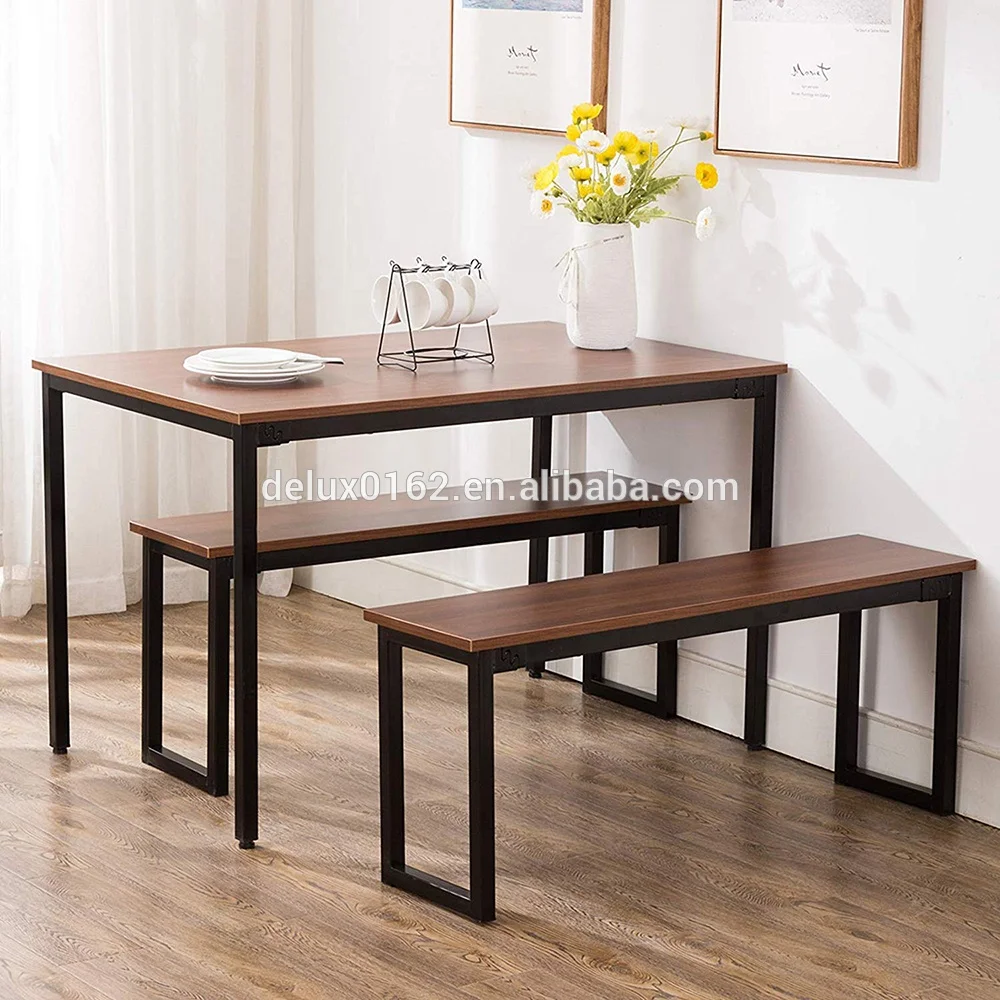 Free Sample Modern Dining Table With Bench Compact Dining Set Use For Small Kitchen Room Buy Dining Table With Bench