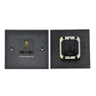 Square Black Plastic Furniture Usb Power Socket