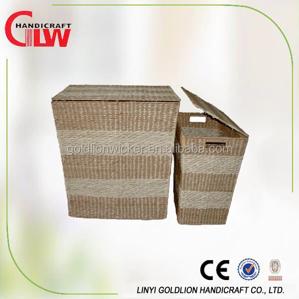 wicker laundry basket chocolate coloured