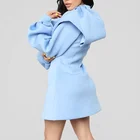 Women Fashion Metallic Knit Dress with Rib