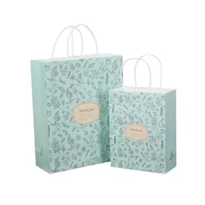 luckycolor custom clothes carry kraft paper gift bag