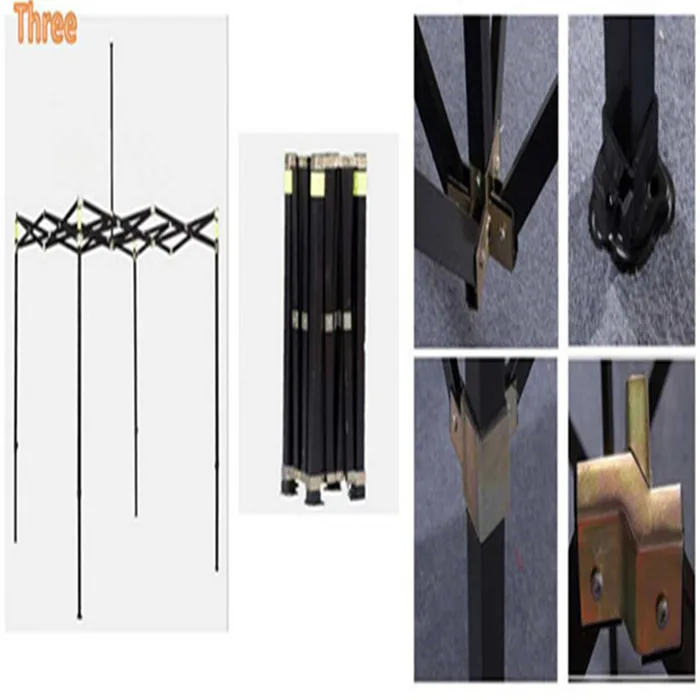 High Quality 3X3m 3X4.5m Spring Steel Wire Pop Up Tent Folding Canopy Tent With Side Walls