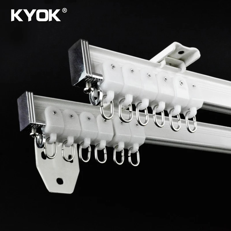 Hot Sale Double Aluminum Curtain Accessories Heavy Duty Ceiling