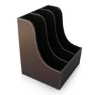 Leather Office Wooden File Rack File Rack A320 Office Desk Organizer Leather Wooden Office File Rack
