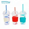 16 oz Plastic Acrylic Tumbler With Lid And Straw,Double Wall Glass Straw Tumbler,Juice Drinking Cold Cup