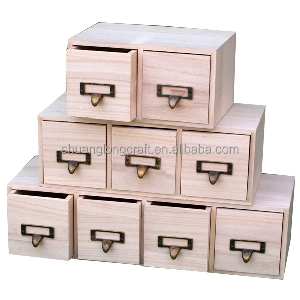Unfinished Small Wooden Drawers,Craft Organizer Box Buy