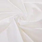 Fitted Sheet White Sheets 50% Polyester 50%cotton Satin Fitted Sheet Pure White