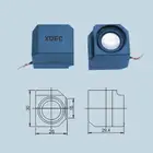Full range speaker sound box 30 mm small audio speaker with box