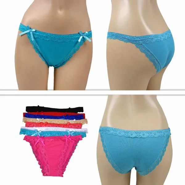 Cotton string bikini panty