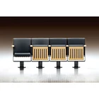 auditorium chair parts / wood theater chair / wood church chairs factory W8340